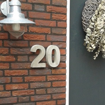 Huisnummer Beton | Namenenzo.nl