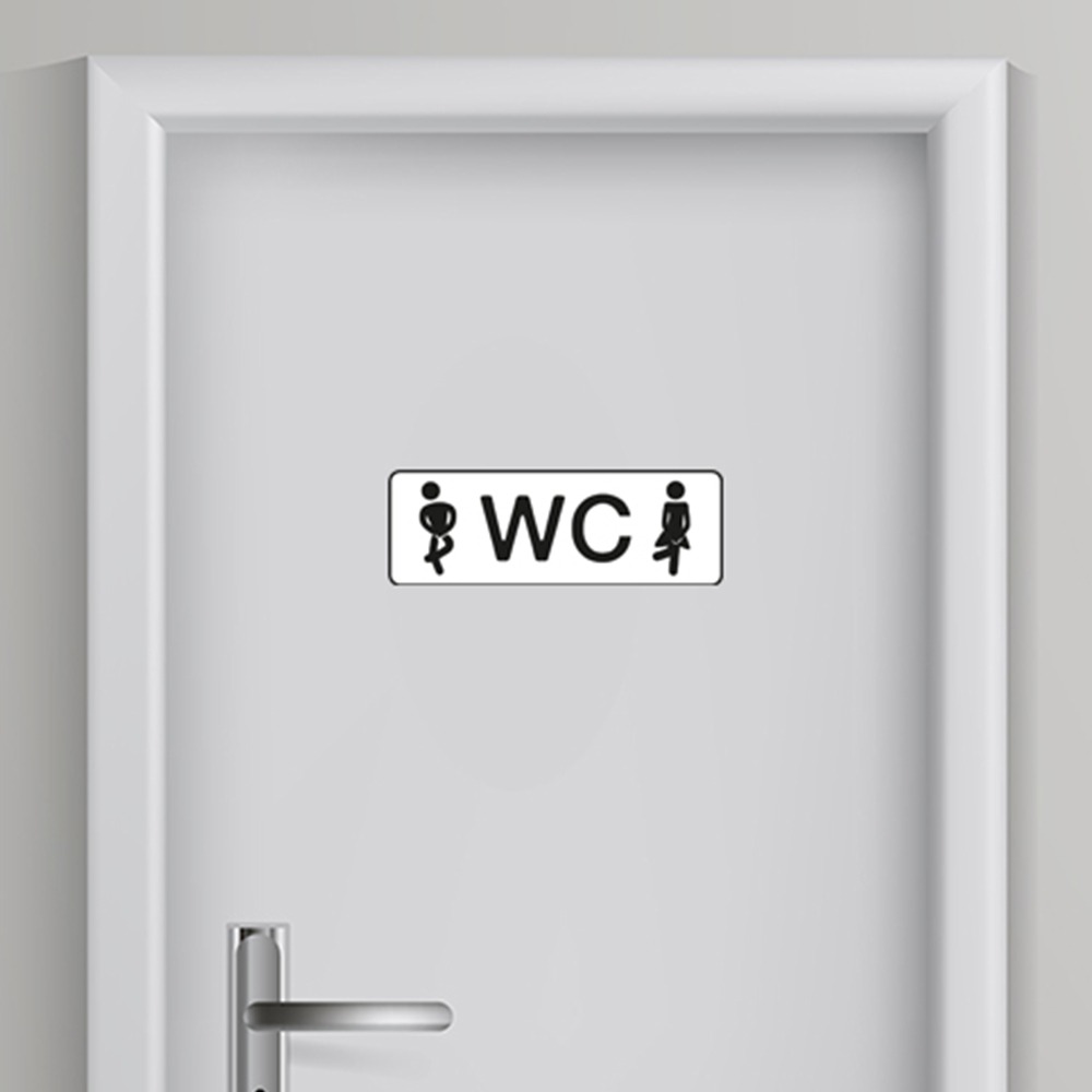 Naleving van Betsy Trotwood een keer Toilet sticker Man/Vrouw 8 - Vakkundig gemaakt en snelle levertijden